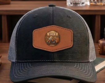 Custom Chopper Dad Hat, Personalized Motorcycle Dad Cap, Fathers Day Gifts, Biker Dad Gift, Gift for Grandpa Husband Stepdad