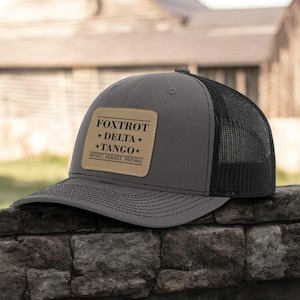 Foxtrot Delta Tango Hat, Democrat Baseball Cap, Anti Trump Caps, Anti Republican Hat, Democrat Caps, Subtle Military Caps, Gift for Men