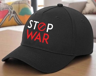 Stop War Cap, Anti War Protest Hat, Pro Peace Hat, No War Trucker Cap, Democracy March Cap, Peace Statement Hat, Five Panel Cotton Cap