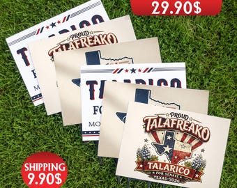 James Talarico Texas Senate Election Sign Pack of 3, 2026 Political Yard Signs, 12x17 PVC Lawn Signs with Metal Stakes