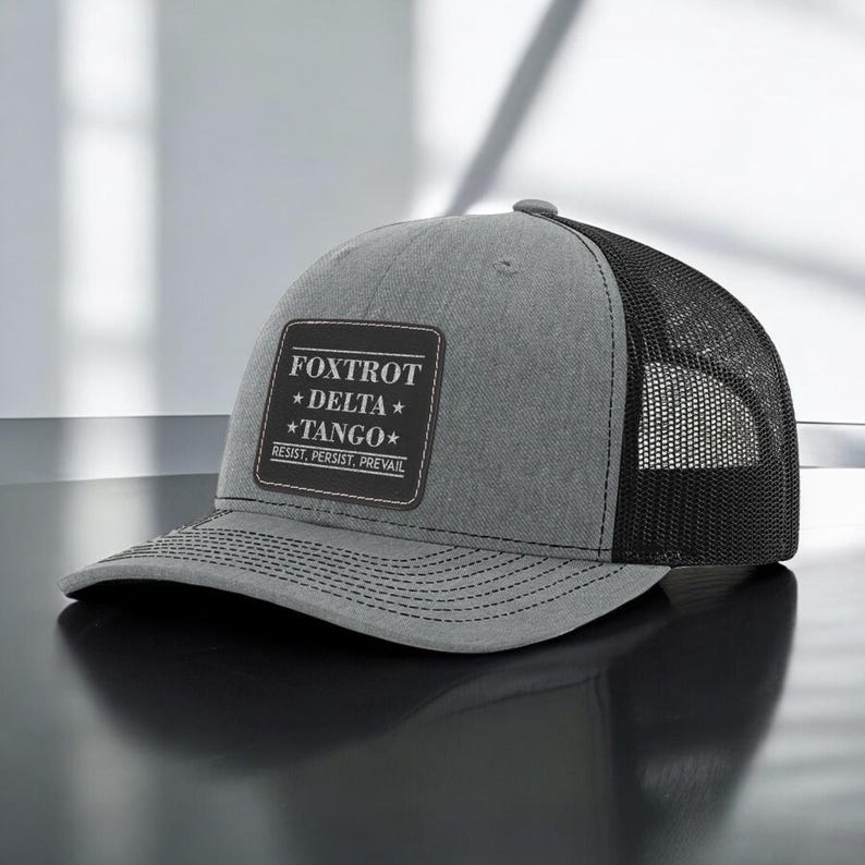 Foxtrot Delta Tango Hat, Democrat Baseball Cap, Anti Trump Caps, Anti Republican Hat, Democrat Caps, Subtle Military Caps, Gift for Men Bild 8