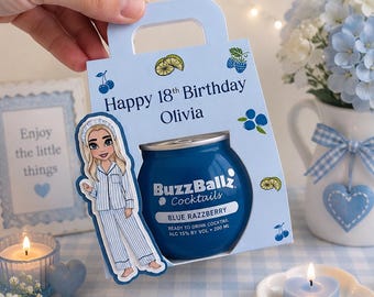 Personalised 18th Gift, 18th Birthday Gift, Buzzball Holder, Buzzball Gift, 21st Birthday Gift, Milestone Celebration, Personalised 21st