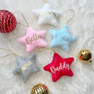 Velvet Star Personalised Bauble