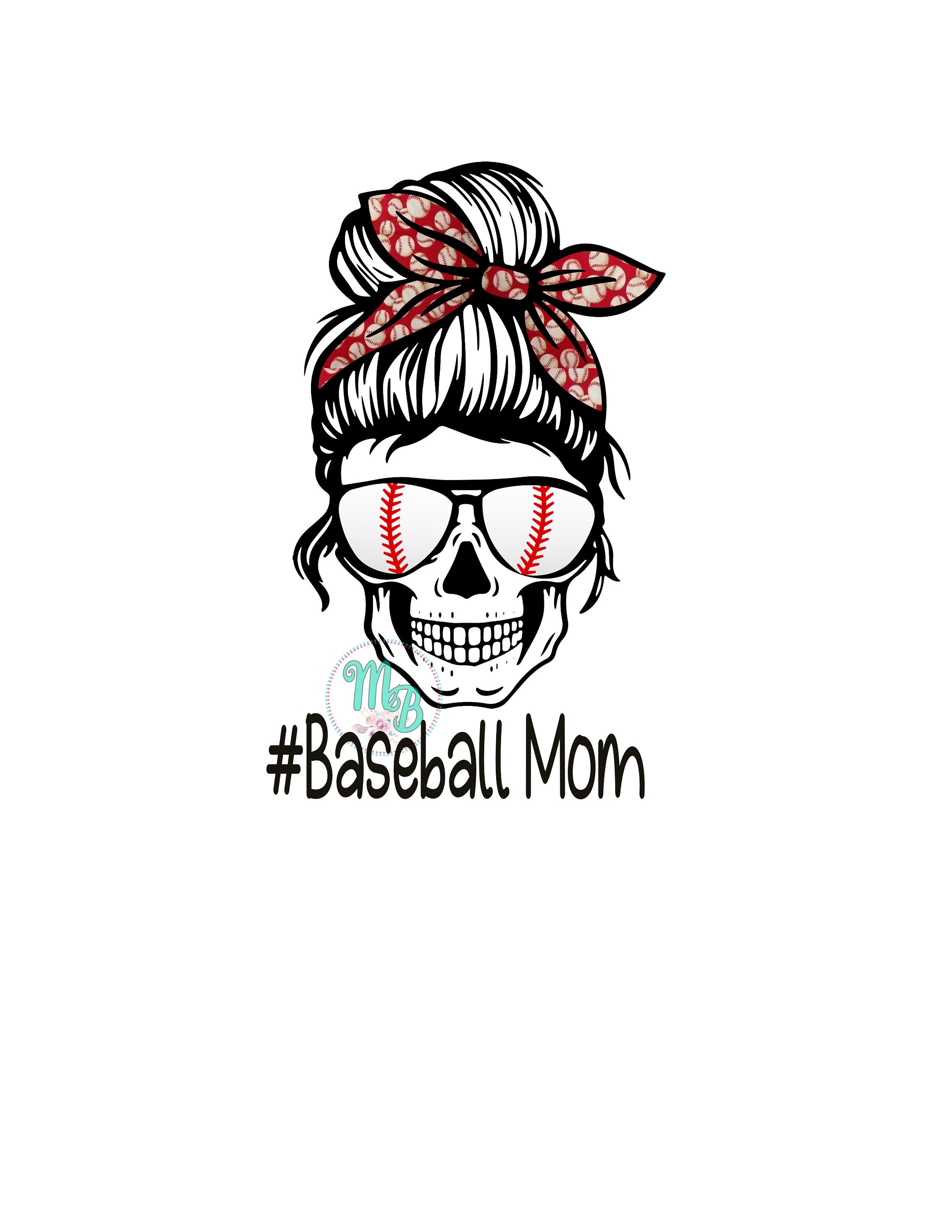 Download Baseball PNG Baseball Mom baseball mom skull LEOPARD | Etsy