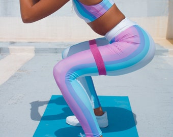 Pink Cotton Candy Long Activewear Leggings