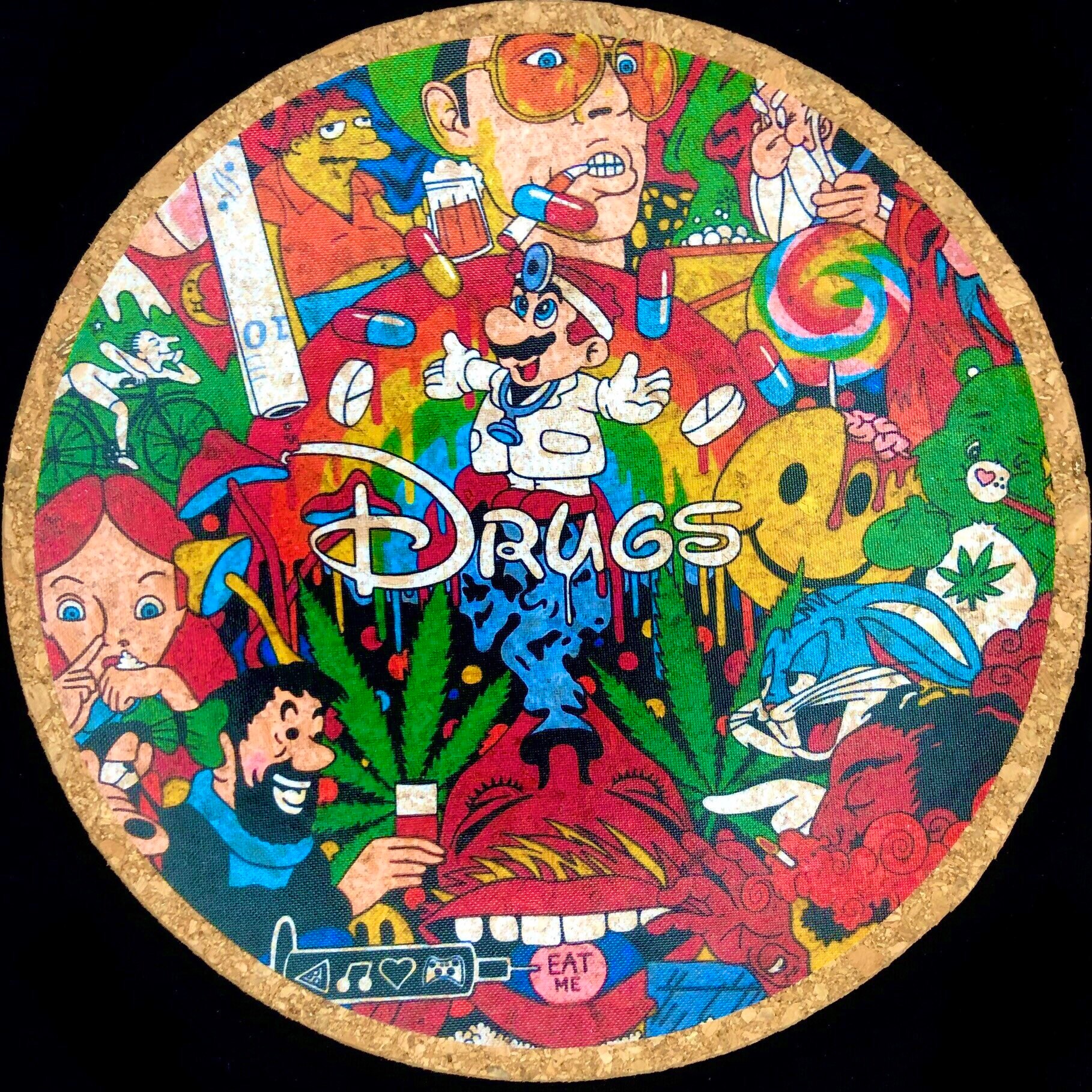 Cartoon Drugs Dab Mat | Etsy
