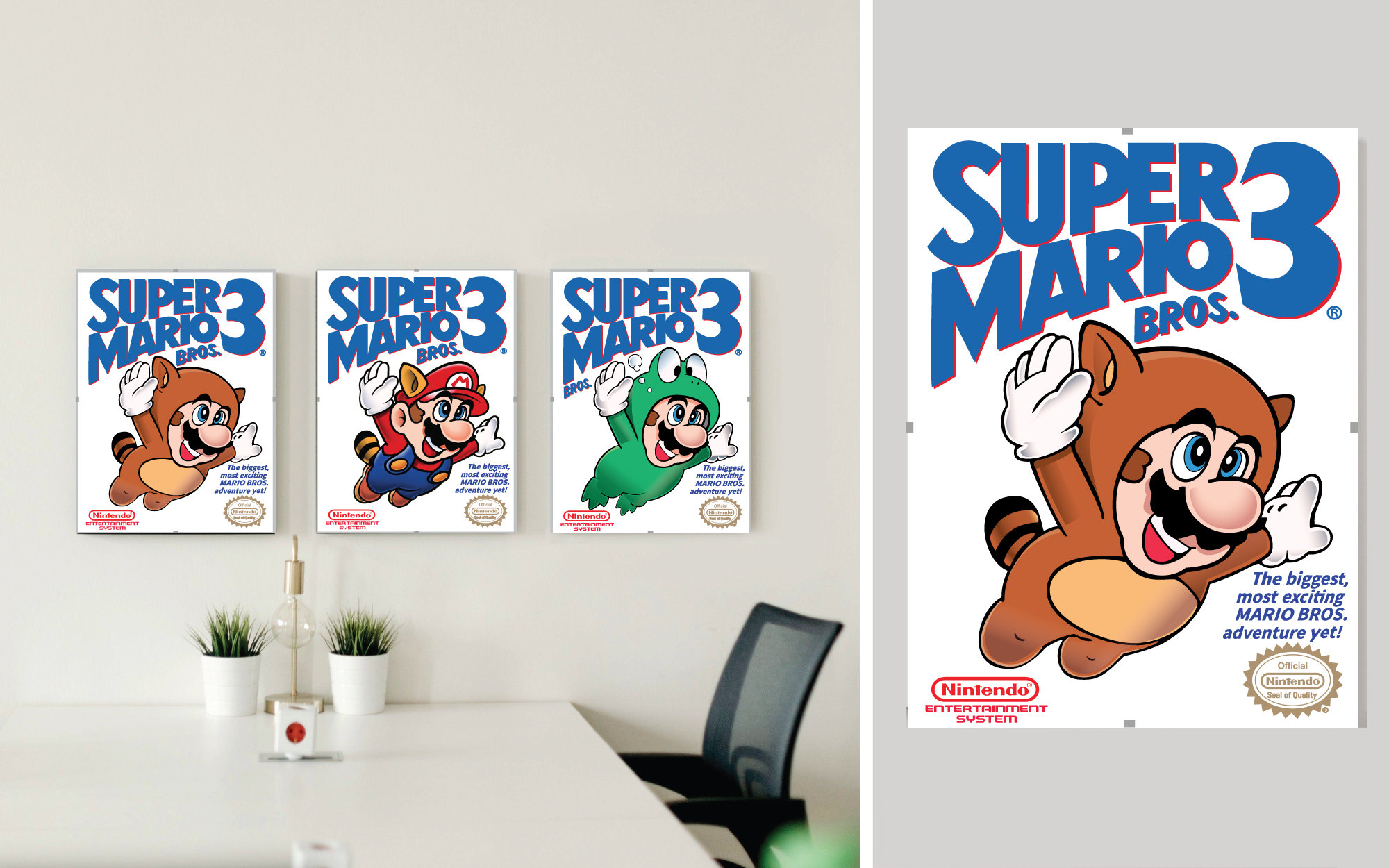 Super Mario Bundle - Bundle Set of 3 - Super Mario 3 Artwork