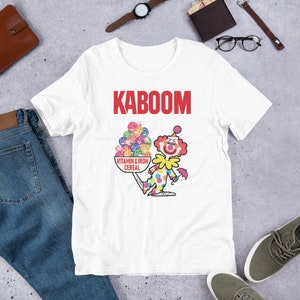 Kaboom Cereal Tee - Clown Shirt - Funny Shirt - Breakfast Clown Shirt - Funny Gift For Her - Gift For Him