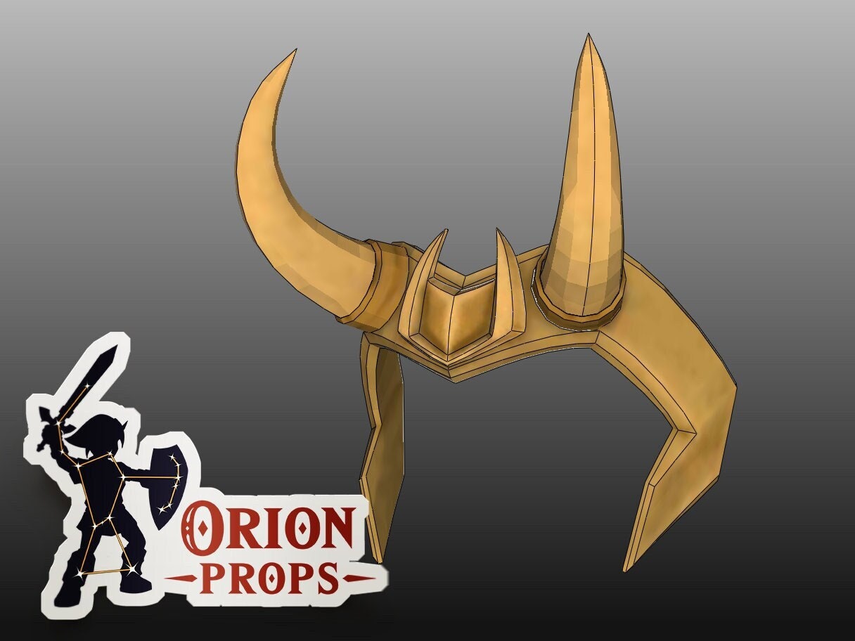 Loki Helmet Cosplay Foam Pepakura File Template – Heroesworkshop