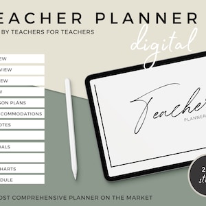 2024-2025 Teacher Digital Planner School Year, Instant Download, Goodnotes planner, ipad planner, notability planner, teacher planner,school
