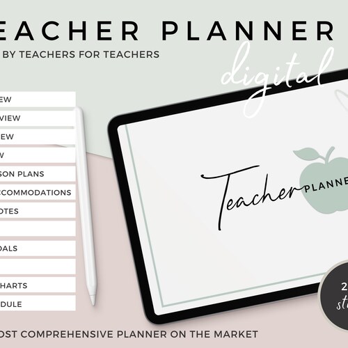 Teacher Digital Planner 20222023 School Year Instant Etsy