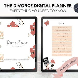 Divorce Digital Planner, Instant Download, Goodnotes planner, ipad planner, notability planner, divorce party, divorce af