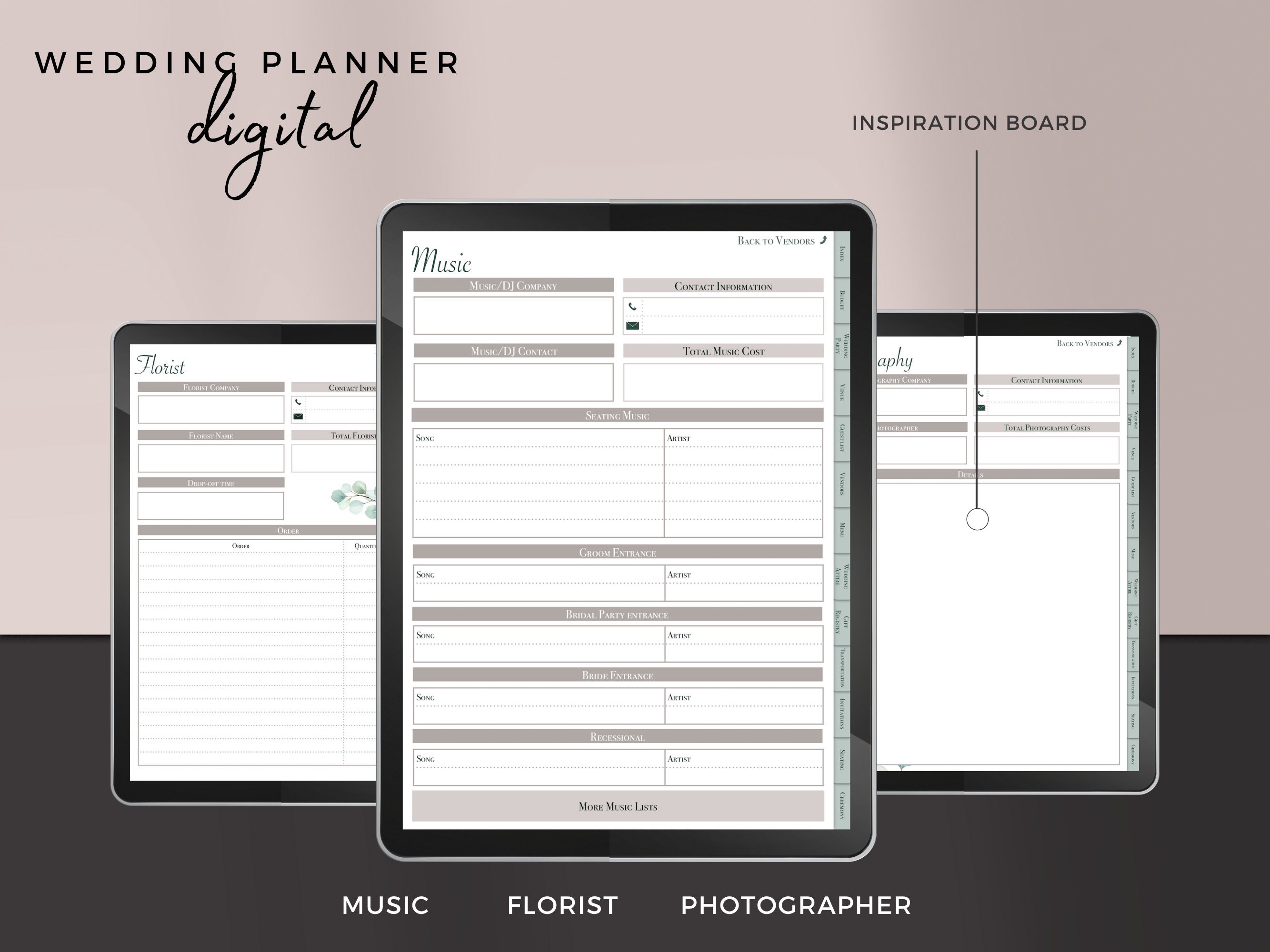 Digital Wedding Planner Ipad Wedding Planner Wedding Etsy UK