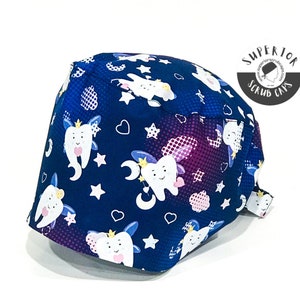 Dental Scrub Cap (2 sizes), dentist, oral surgeon, dental hygienist, TOOTH FAIRY Superior Scrub Caps /