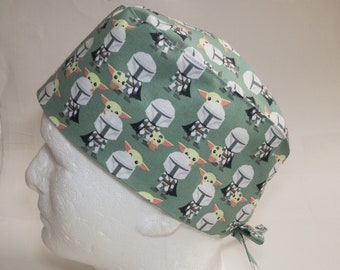 Men's / Women's STAR WARS inspired,  scrub cap, tie-back, surgeon cap, surgery cap, Superior Scrub Caps Canada