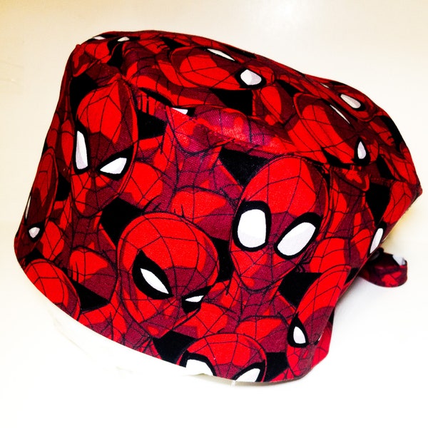 Casquette de gommage Marvel Spiderman, cadeau chirurgien, embrasse - réglable, Superior Scrub Caps Canada