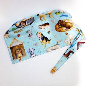 CANINE CREW Scrub Cap, Women / Men,  (3 sizes/styles available), Superior Scrub Caps Canada