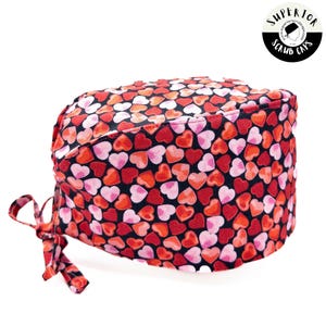 HEART BEATS, Cardiac Surgical Scrub Hat, Dental, Nirsing?  Doctors & Medical Professionals, Comfortable, Gift, Superior Scrub Caps