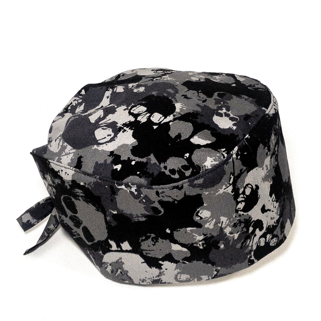 Men's / Women's Scrub Cap, CAMO Skullcap Tieback Adjustable, Surgeon
