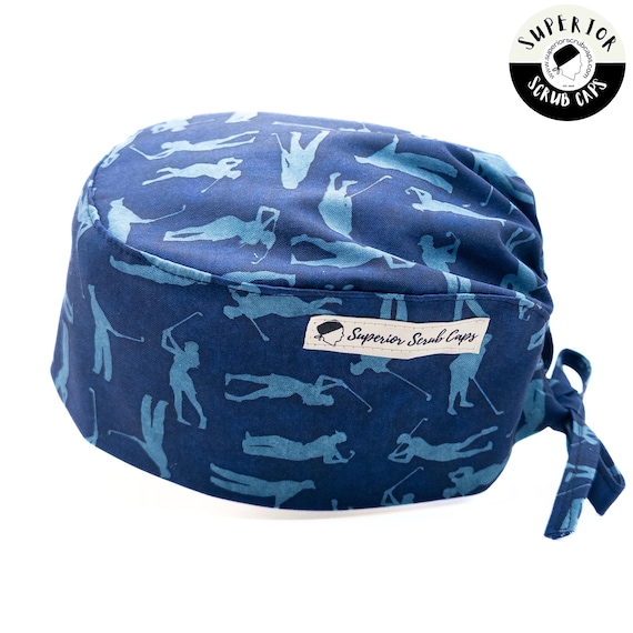 Golf Scrub Cap: Handmade Cotton Surgical Hat for Men/Women