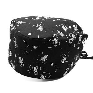 Men / Women Ortho Scrub Cap, Glow in the DarK SKELETON SHUFFLE,  (2 sizes) tie-back Superior Scrub Caps Canada