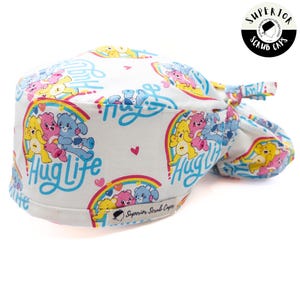 Care Bears Scrub Cap, Pixie Tie-Back Surgical Hat, Cotton Ponytail Style Scrub Cap, Superior Scrub Caps Canada