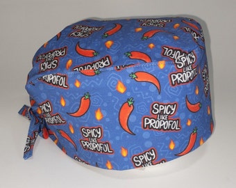 Gorro quirúrgico de anestesia para hombre y mujer (2 tamaños, opción de forro absorbente), picante como el propofol, con lazo ajustable, gorro quirúrgico de calidad superior.