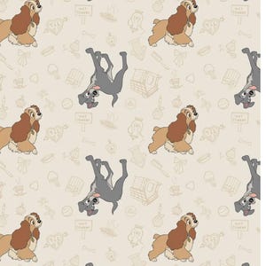 Disney Dogs Print Scrub Cap, 3 styles, Tie-Back, Adjustable, Canadian Made Lady and the Tramp
