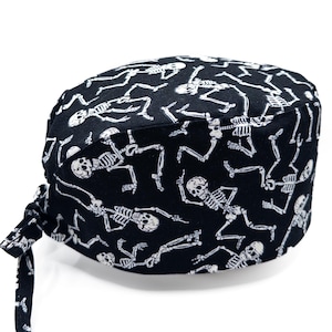 Men / Women Ortho Surgical Cap,  RATTLE and ROLL, Surgeon, x-ray tech, fitted skullcap tie-back adjustable, Superior Scrub Caps Canada