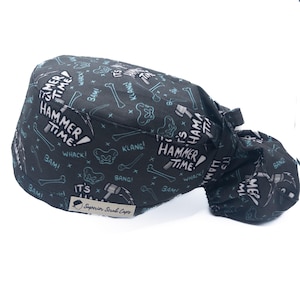 Orthopaedic Ponytail Scrub Cap, HAMMER TIME, Superior Scrub Caps Canada