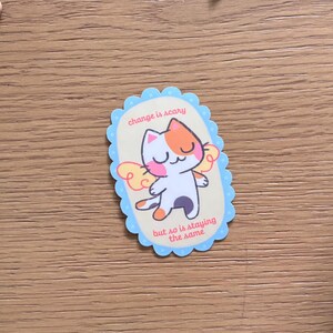 Cute Cat Original Die Cut Stickers | Matte Finish | Waterproof