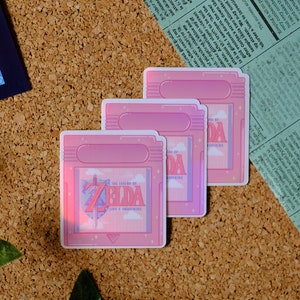 Pink Aesthetic Game Cartridge Sticker