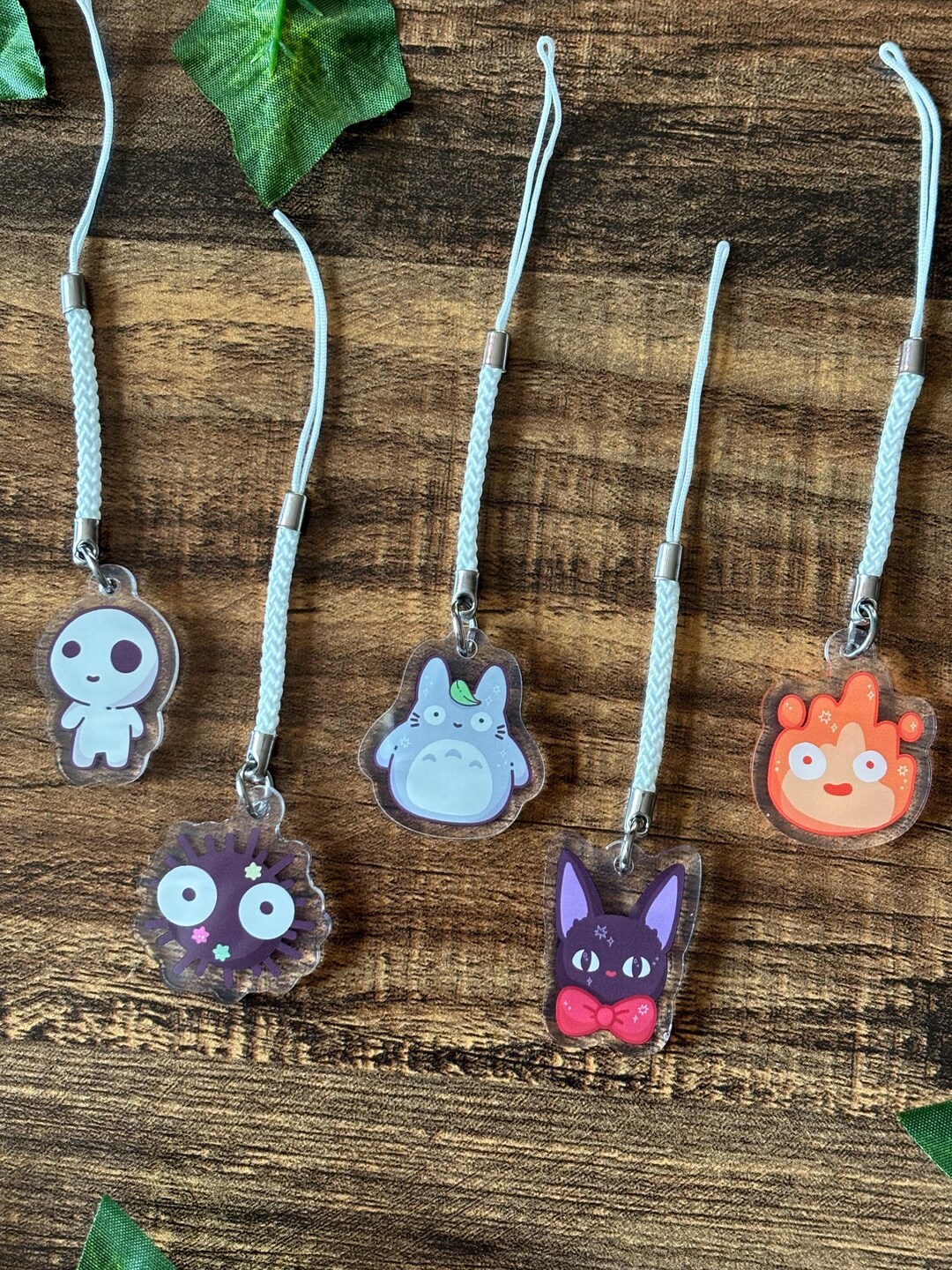 Cute Anime Clear Acrylic Keychain Charm L 1.5 Inches - Etsy