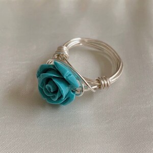 Blue Rose Ring