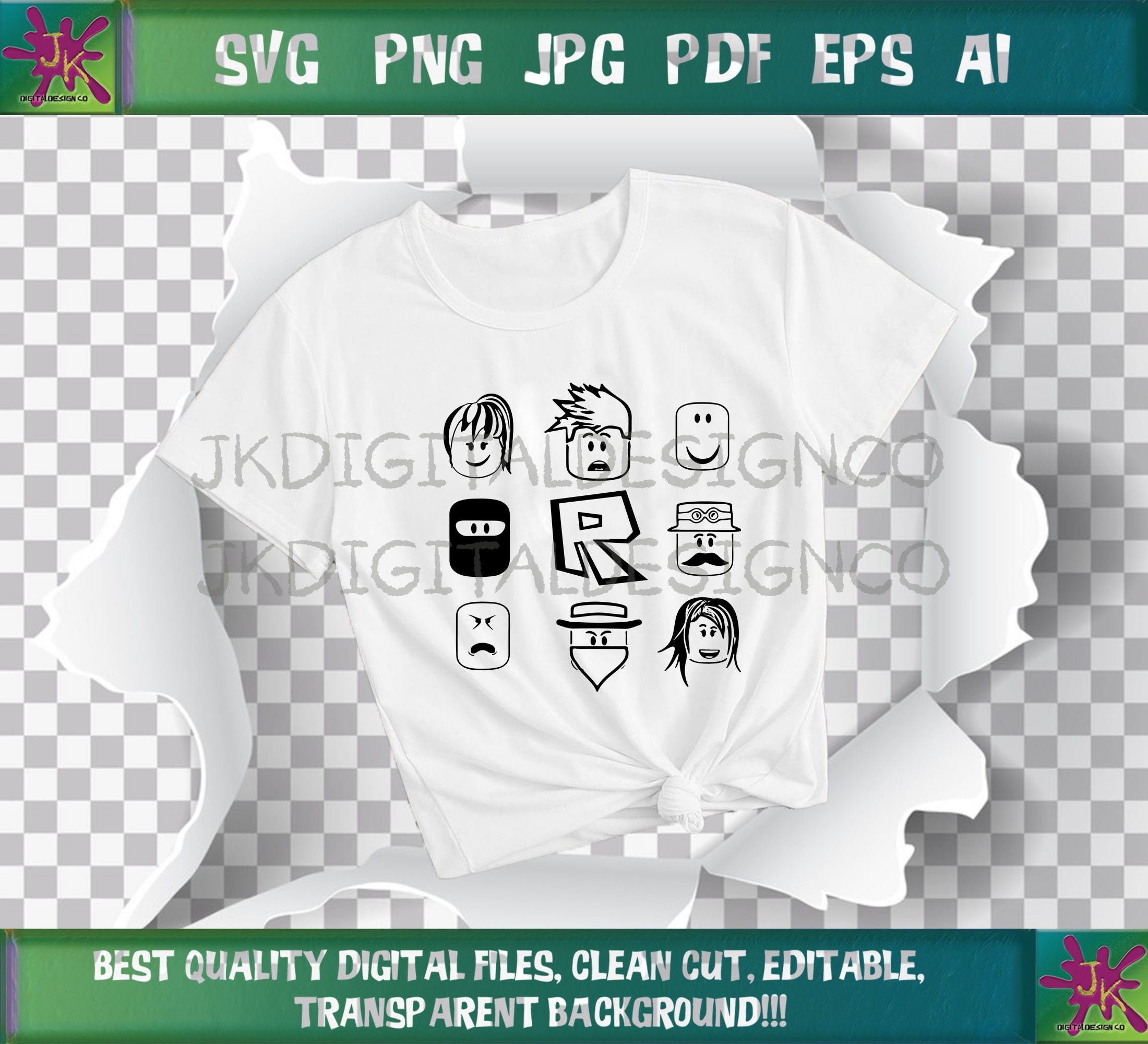 Download Roblox Digital Files für Kinder um T-Shirts oder Tassen zu | Etsy