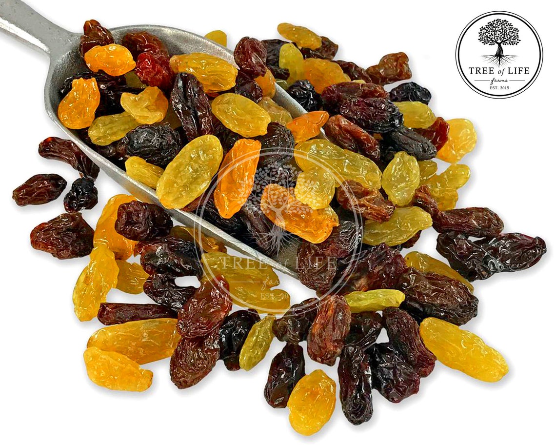 Jumbo Raisin Medley Golden Raisins Crimson Raisins Vegan Jumbo Etsy.de