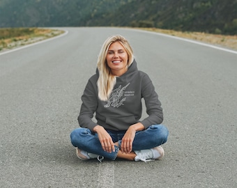 Whiteface Reservoir Hoode, Minnesota Lake Sweatshirt, MN Lake Depth Map Unisex Heavy Blend Hooded Sweatshirt