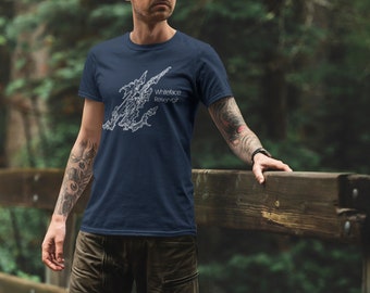Whiteface Reservoir Tshirt, Minnesota Lake Tee, MN Lake Depth Map Unisex Ultra Cotton Tee