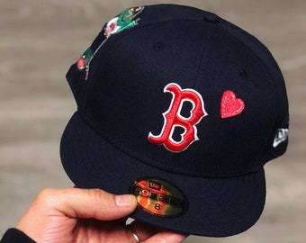 custom red sox hat