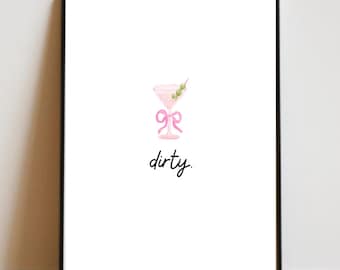 Dirty Martini Wall Art Print