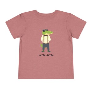 Uroczy T-shirt dla malucha z napisem „Later Gator” Urocza dziecięca koszulka, prezent dla dzieci, odzież urodzinowa, odzież letnia, zabawny strój