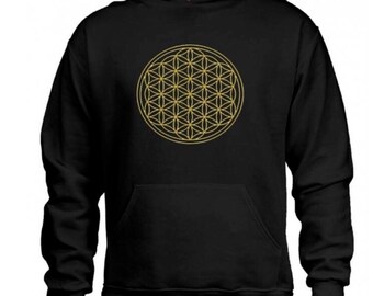 Sacred Geometry Flower of Life Hoodie Womens