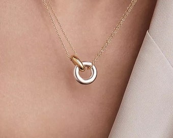 O Ring Necklace, Discreet Day Collar, Ddlg Collar, Discreet Collar, Womens Choker Collar, O Ring Collar, Dainty Gold Necklace, Sub Collar