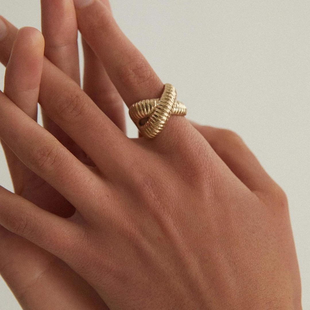 Chunky Rings, Couples Ring Gift for Her, Anxiety Ring, Chunky Gold Ring ...