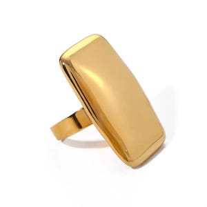 Gold Dome Ring, Chunky Gold Ring, Cool Rings, Anxiety Ring, Gothic Ring, Chunky Rings, Chrome Hearts Ring For Her, Signet Ring