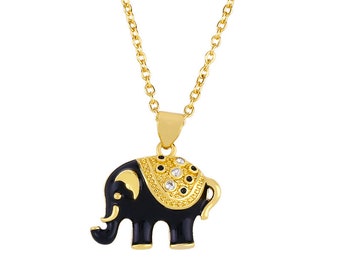 Elefante encanto elefante collar elefante joyería elefante colgante animal collar de animales elefante elefante elefante elefante regalo elefante regalos elefante