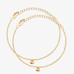 Bracelet noeud d'amour, bracelet pour couple, bracelet infini, bracelet à breloques, minimaliste Caitlyn, cadeau pour meilleure amie, bijoux élégants Gold