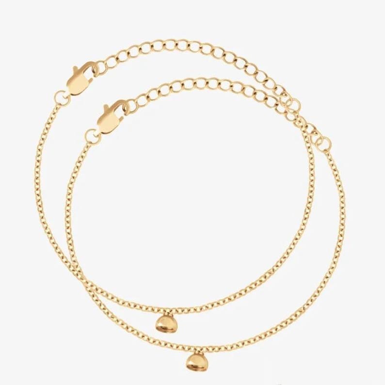 Bracelet noeud d'amour, bracelet pour couple, bracelet infini, bracelet à breloques, minimaliste Caitlyn, cadeau pour meilleure amie, bijoux élégants Gold