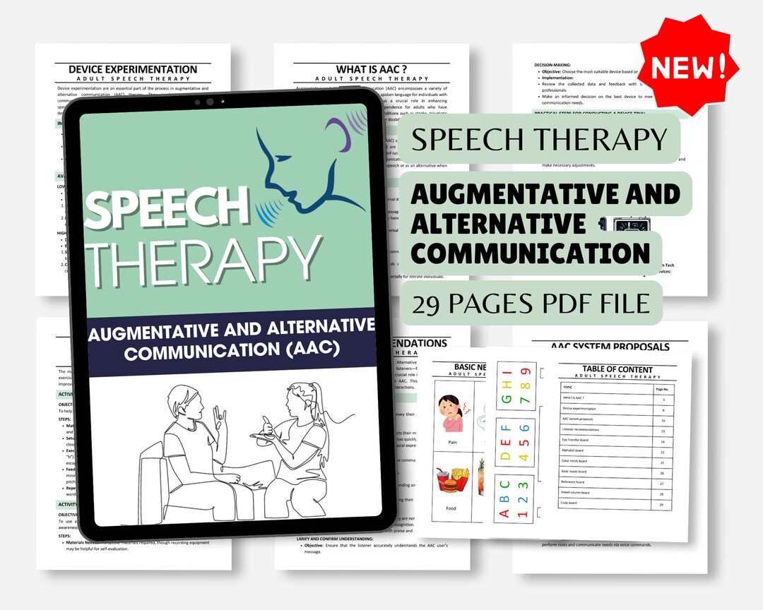 Comprehensive AAC Therapy Bundle: Essential Tools and Resources for ...