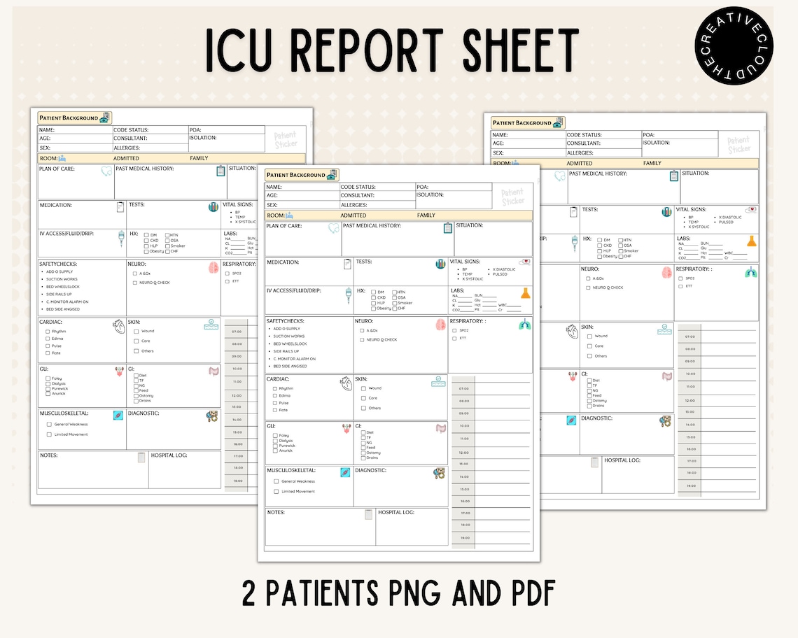 Image 5 for Icu Report Template